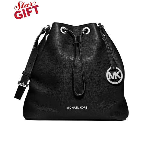 michael kors drawstring bag jules|Michael Kors large tote black.